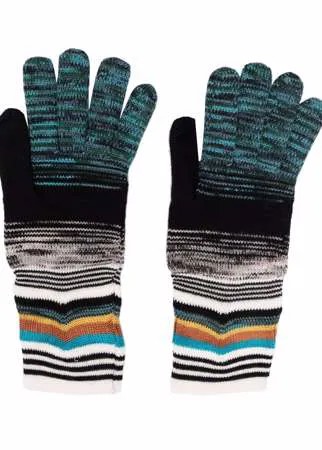 Missoni полосатые перчатки