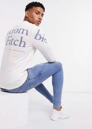Розовый лонгслив Abercrombie & Fitch-Розовый цвет