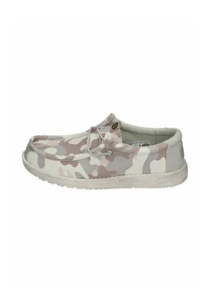 Спортивные туфли на шнуровке WALLY WASHED Hey Dude, цвет greyscale desert camo