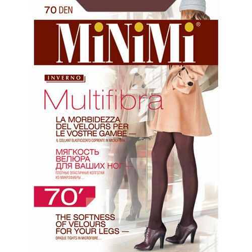Колготки MiNiMi, 70 den, размер 4, черный