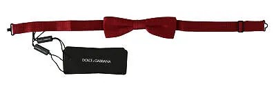 Мужской галстук-бабочка DOLCE - GABBANA, красный шелковый в горошек с регулируемым воротником, папийон, рекомендуемая розничная цена 200 долларов США.