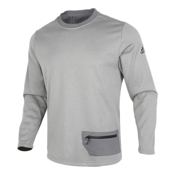 Толстовка adidas Fleece Lined Stay Warm Casual Running Sports Gray, серый