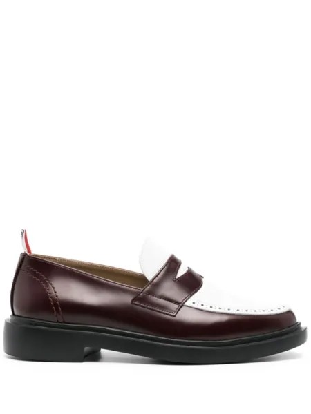 Thom Browne лоферы со вставками, белый