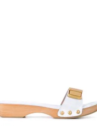 Jacquemus клетчатые мюли Les Tatanes