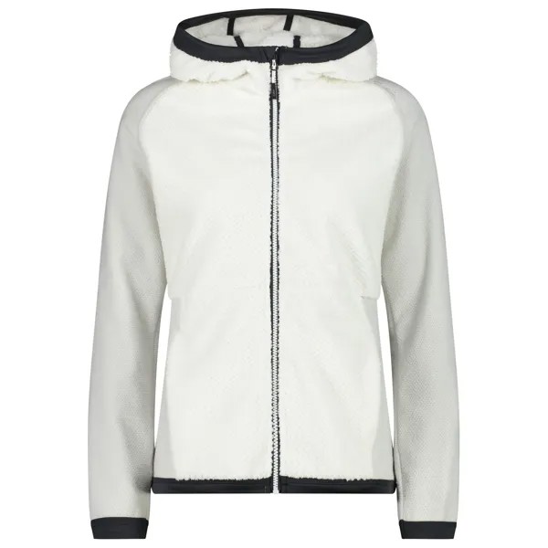 Флисовая жилетка Cmp Women's Fix Hood Jacquard Highloft, цвет B Co Gesso