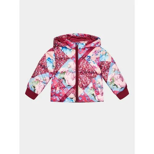 Пуховик GUESS, размер 4Y [METY], розовый