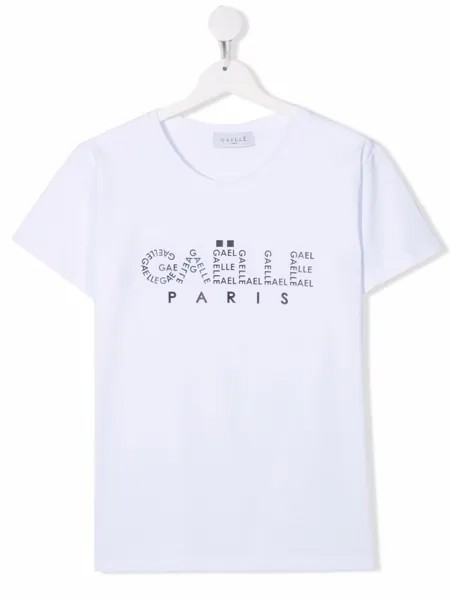 Gaelle Paris Kids футболка с логотипом