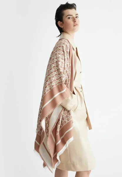 Накидка Jacquard With Logo Liu Jo, нежно-розовая