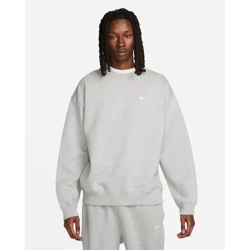 Свитшот спортивный NIKE Solo Swoosh, размер 2XL, , heather/white