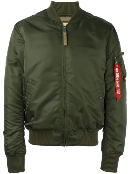 Alpha Industries классическая куртка-бомбер, зеленый
