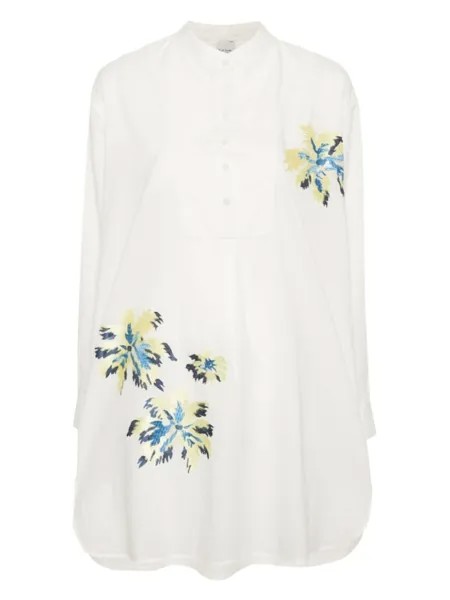 Рубашка-прикрытие с вышивкой Palm Burst Paul Smith, белый