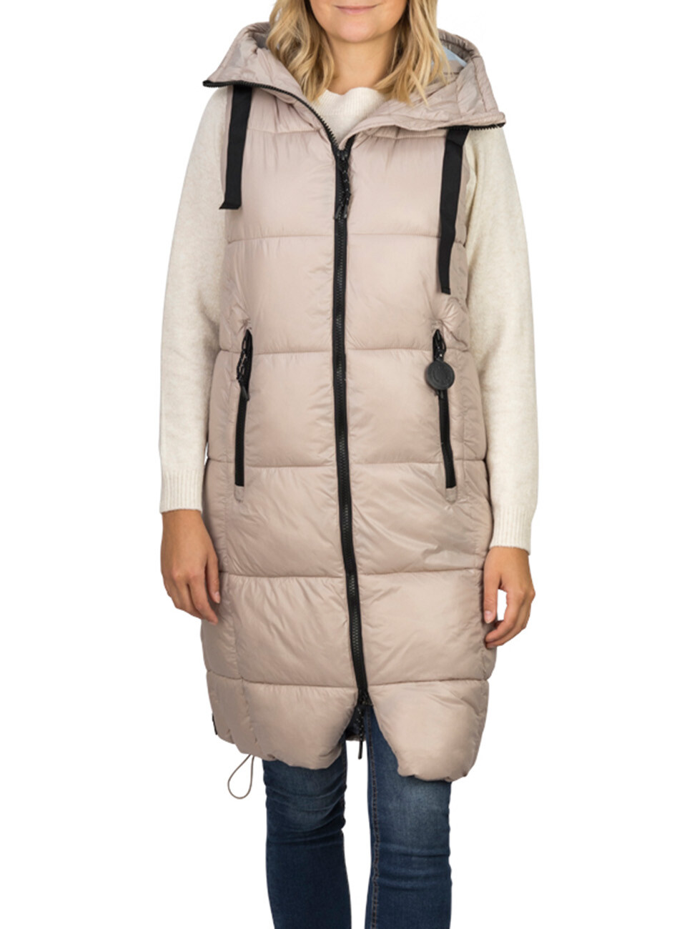 Утепленный жилет DENIMFY DFCaro, бежевый
