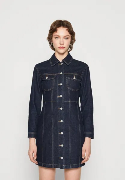 Платье Vaquero ONLY ONLHEATHER RINSE DRESS, цвет dark blue denim