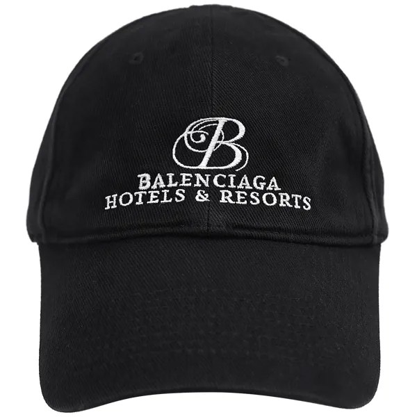 Черная кепка с вышивкой Hotels and Resorts