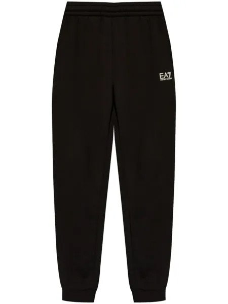 Ea7 Emporio Armani спортивные штаны из джерси с логотипом, черный