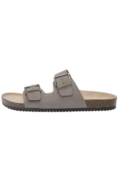 Вьетнамки With Buckles PULL&BEAR, серые