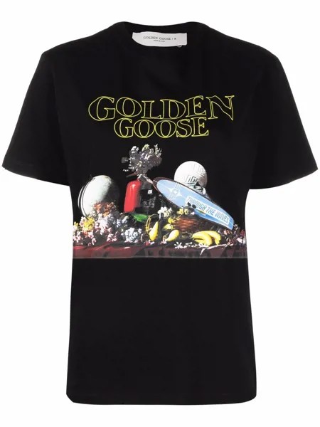 Golden Goose футболка с логотипом