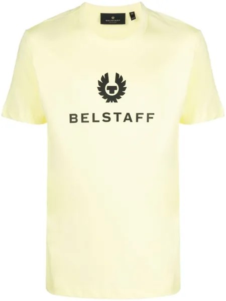 Belstaff футболка с логотипом, желтый