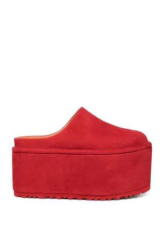 Molly Goddard мюли на платформе из коллаборации с UGG