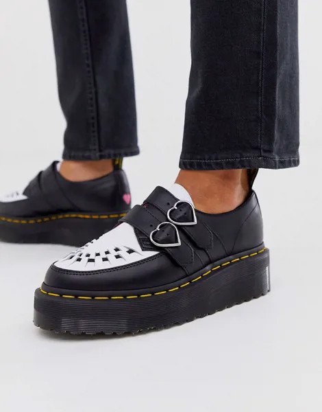 Черные криперы на массивной подошве Dr. Martens x Lazy Oaf-Черный