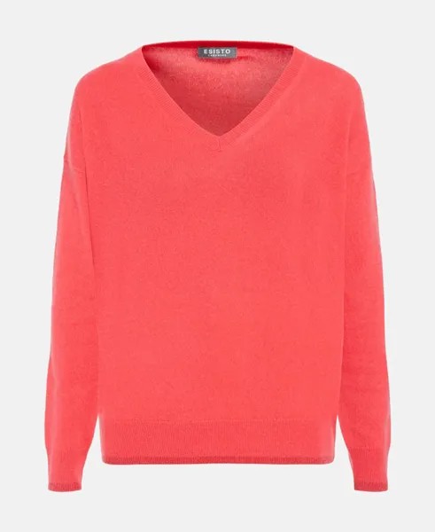 Кашемировый пуловер Esisto, светло-красный