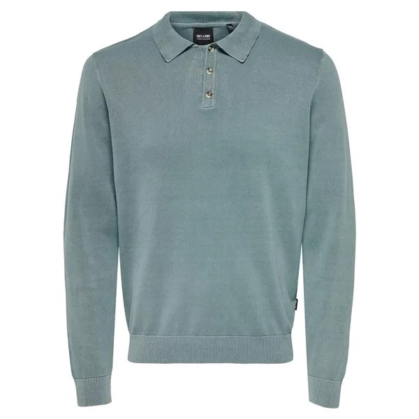 Поло с длинным рукавом Only & Sons Mason Reg 12 Wash, зеленый