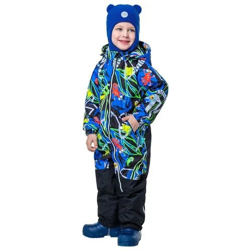 Комбинезон NIKASTYLE размер 92, черный, синий