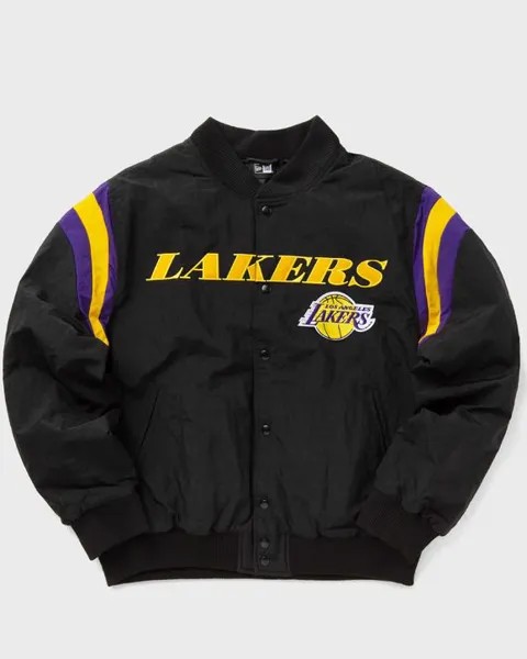 Бомбер New Era Nba Panel Bomber Los Angeles Lakers, черный