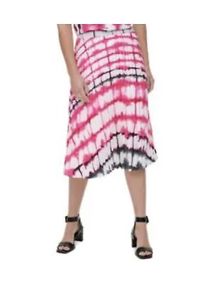 CALVIN KLEIN Женская розовая юбка миди без подкладки для работы со складками-гармошкой, M