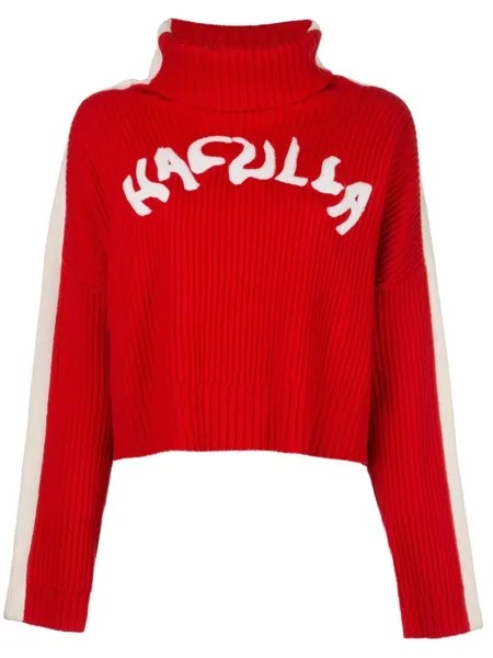 Джемпер Nouveau в рубчик с логотипом Haculla, красный