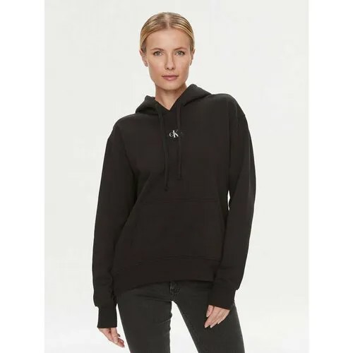 Худи Calvin Klein Jeans, размер XS [INT], черный