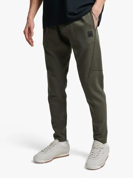 Джоггеры Superdry Tech, цвет темный мох