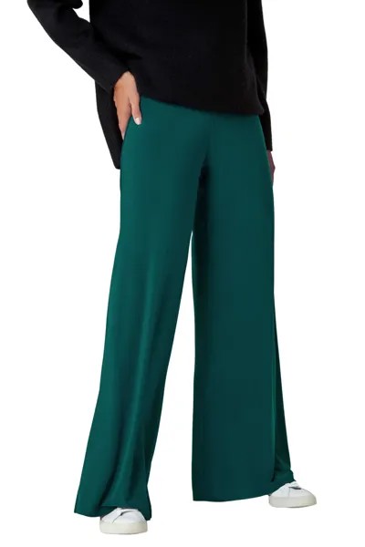 Широкие эластичные брюки Roman, зеленый