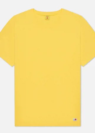 Мужская футболка Edwin Blank Crew Neck, цвет жёлтый, размер S