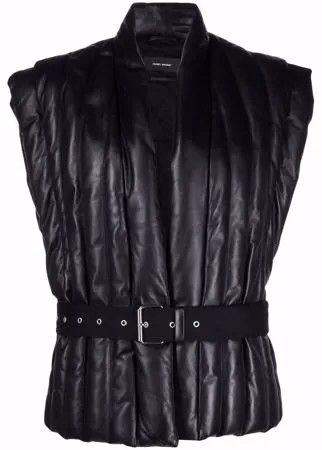 Isabel Marant дутый жилет с поясом
