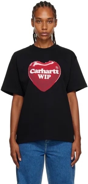 Черная футболка с воздушным шаром в форме сердца Carhartt Work In Progress