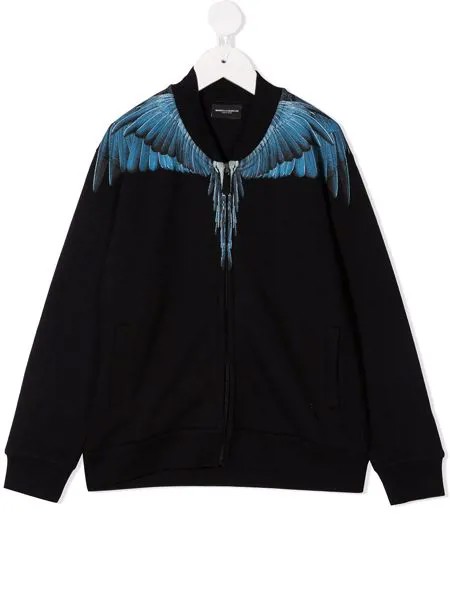 Marcelo Burlon County Of Milan Kids бомбер на молнии с принтом