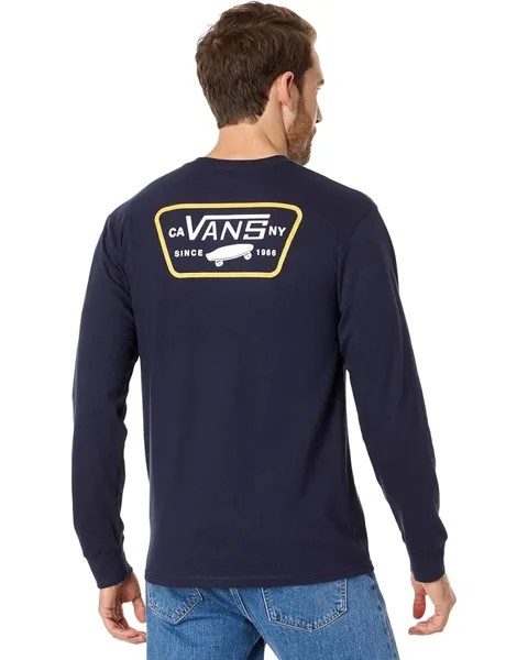 Футболка Vans Full Patch Back Long Sleeve, темно-синий