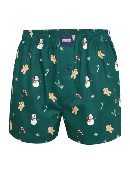 Трусы боксеры Happy Shorts XMAS, зеленый
