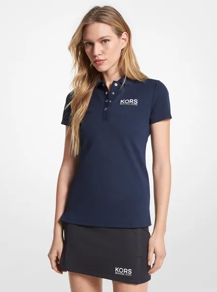 Рубашка-поло из пике с логотипом Golf Michael Kors, синий
