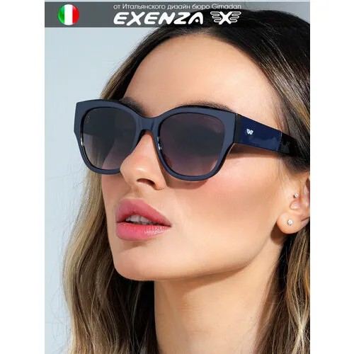 Солнцезащитные очки Exenza, синий, коричневый