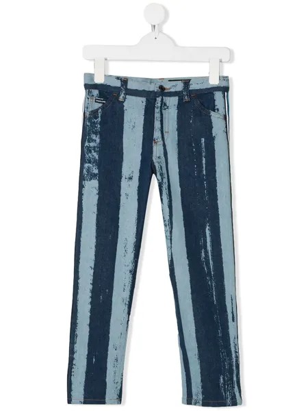 Dolce & Gabbana Kids джинсы в полоску