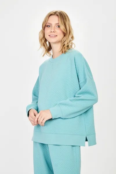 Свитшот женский Baon B111505 бирюзовый XS