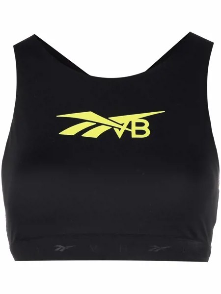 Reebok x Victoria Beckham VB logo-print sports bra