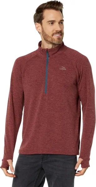 Толстовка Adventure Grid Fleece 1/4 Zip L.L.Bean, цвет Rosewood