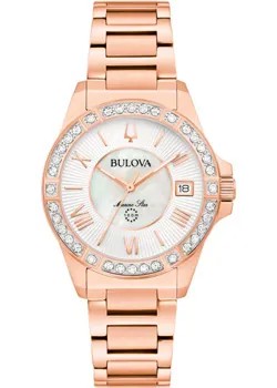 Японские наручные  женские часы Bulova 98R295. Коллекция Marine Star