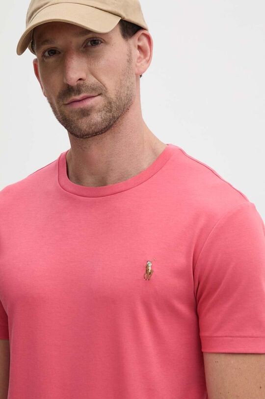Хлопковая футболка Polo Ralph Lauren, красный
