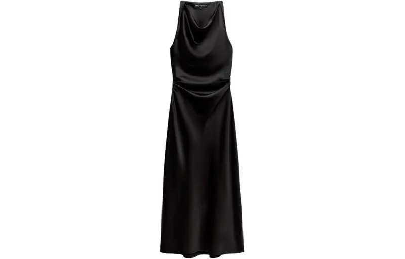 Платье без рукавов женское черное Zara