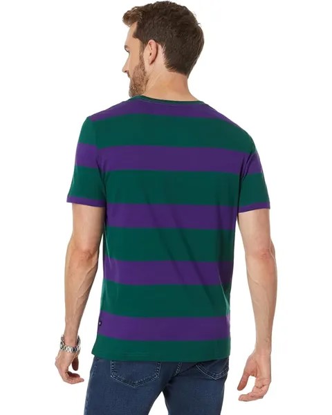 Футболка Nautica Striped Crew Neck T-Shirt, цвет Tidal Green