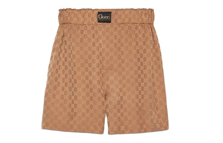 GUCCI Женские повседневные шорты, цвет Camel
